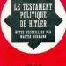 Hitler, Testament politique