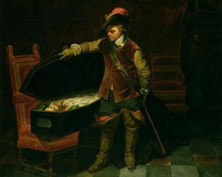 Delaroche, Cromwell regardant le corps de Charles 