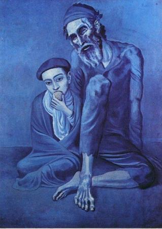 Picasso, Mendiants de la période bleue