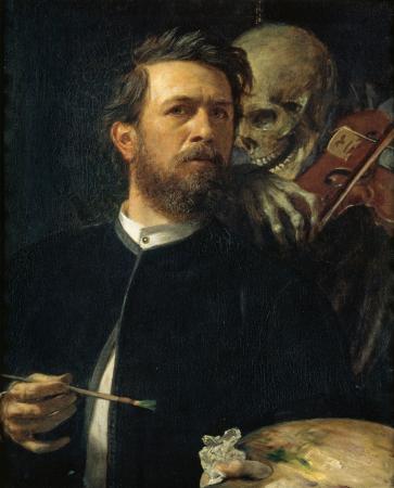 Böcklin, Autoportrait à la mort violoniste
