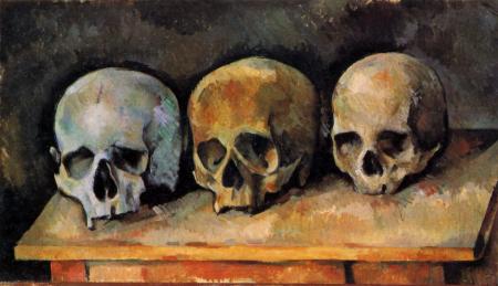 Cézanne, Nature morte aux trois crânes