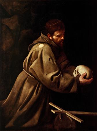 Caravage, saint François en prière