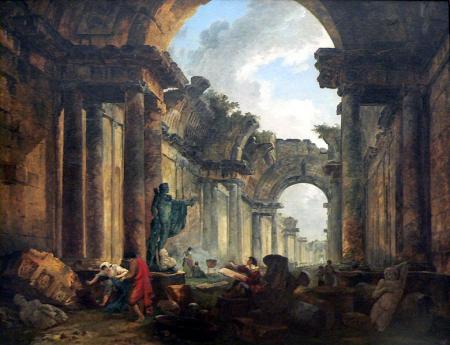 Hubert Robert, Vue imaginaire du Louvre en ruines