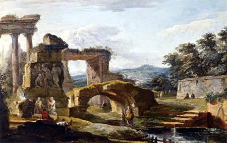 Hubert Robert, Paysage avec ruines