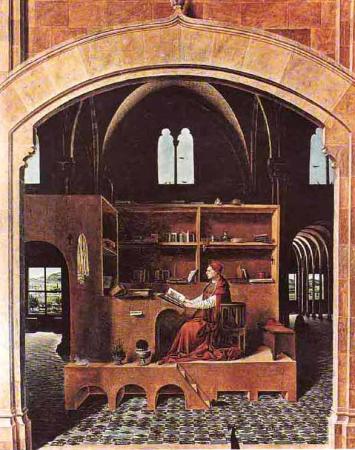 Antonello de Messine, st Jérôme dans son cabinet
