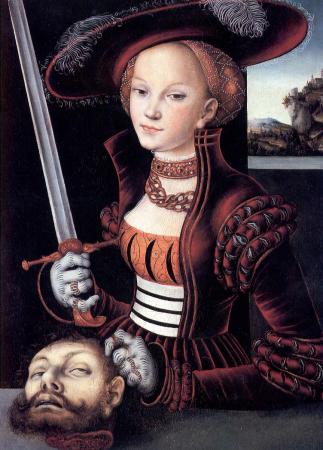 Cranach, Judith avec la tête d'Holopherne