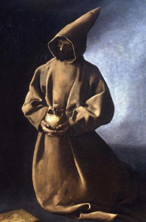 Zurbaran, St François au crâne