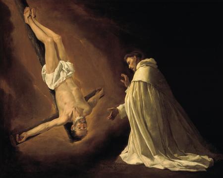 Zurbaran, Apparition de saint Pierre